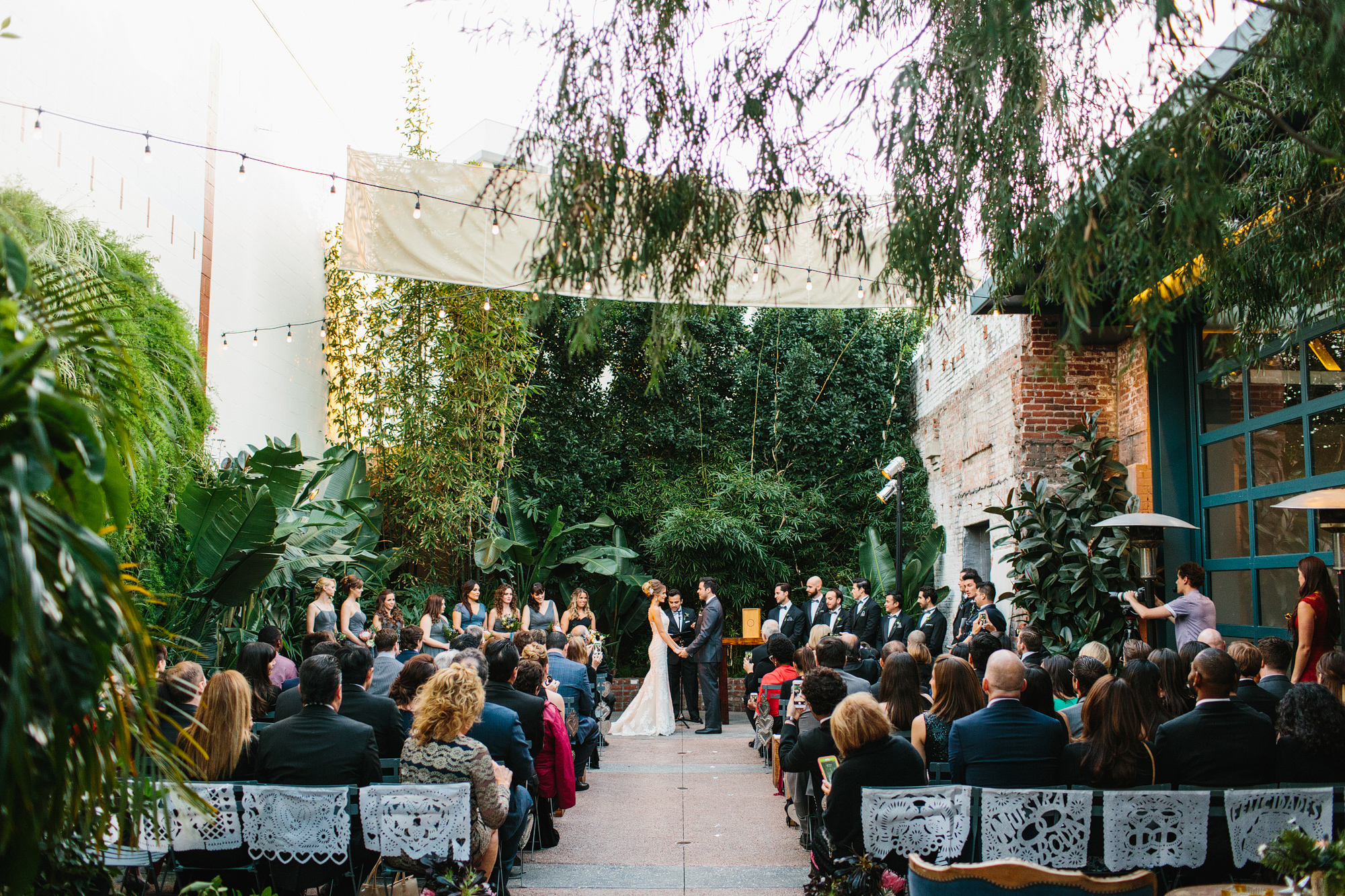 Ashley and Luis' wedding ceremony. 