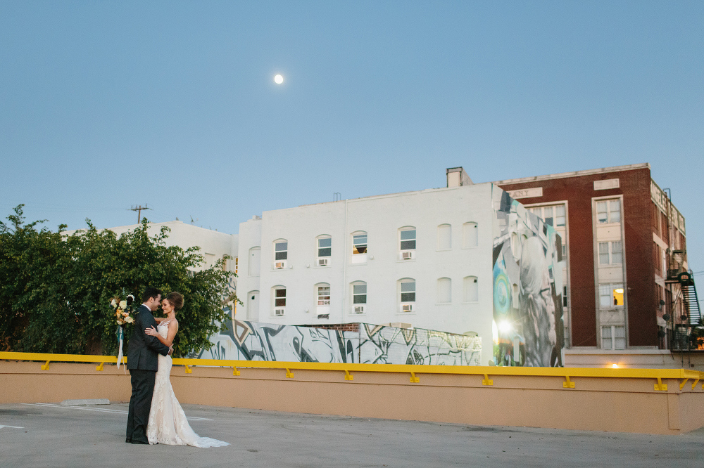 The couple at twilight. 