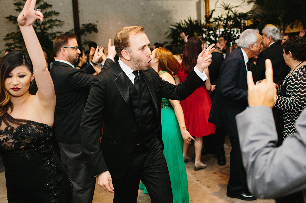 Guests dancing during the reception. 