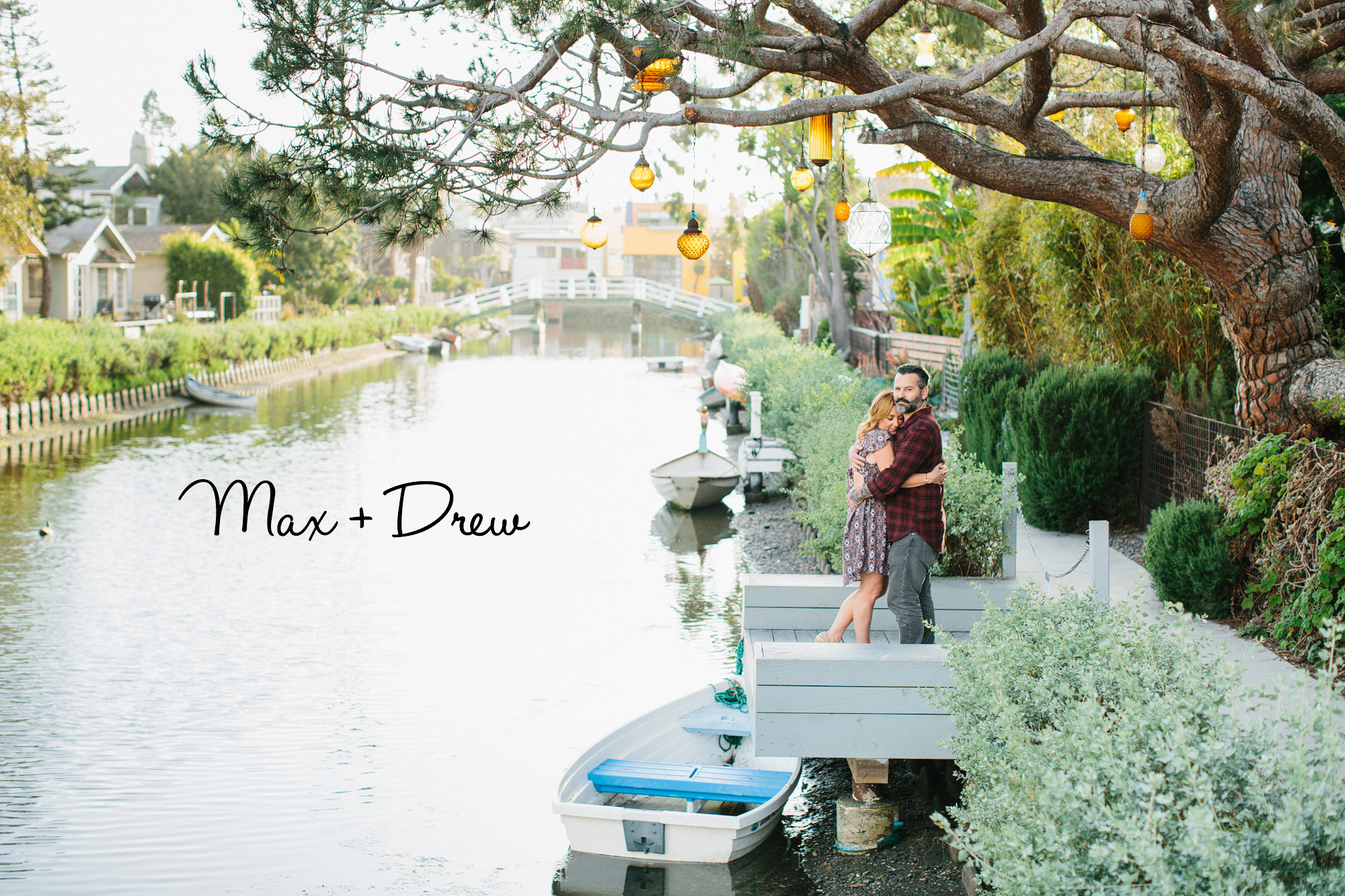 Max and Drew in the Venice Canals. 