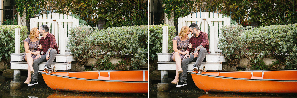 The couple by the water. 