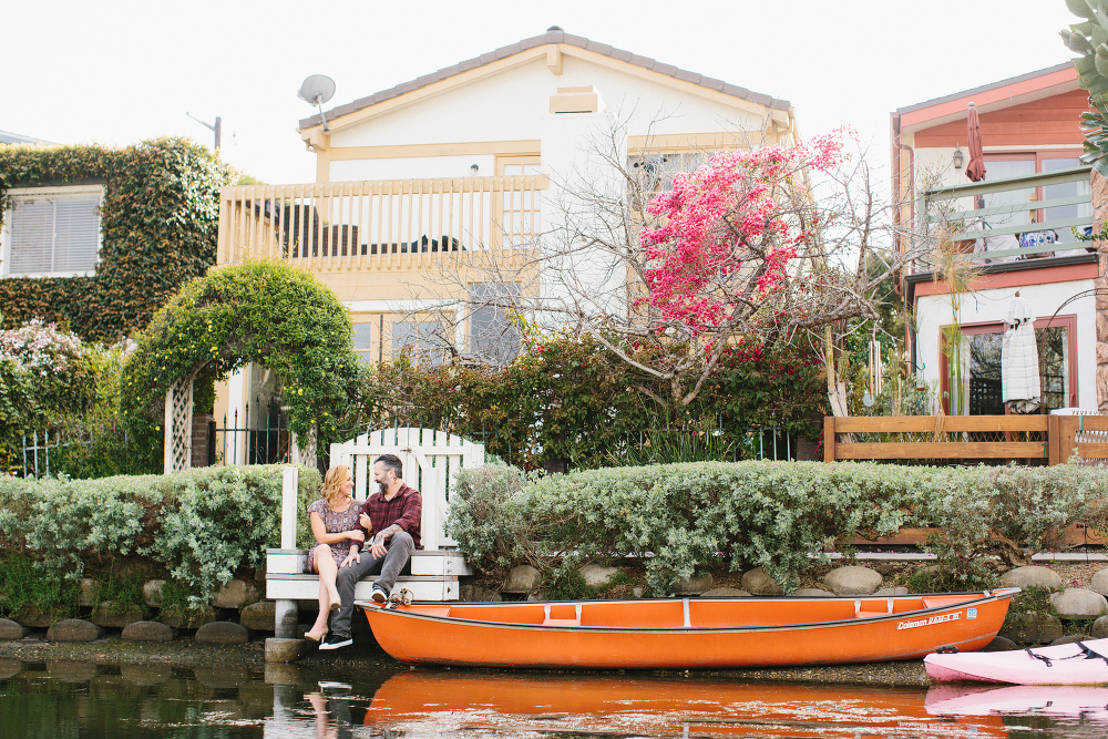 Max and Drew in the canals. 