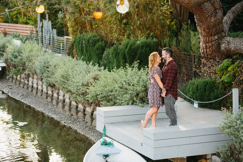 Max and Drew standing on a dock. 