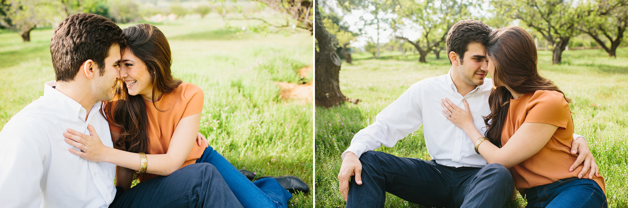 Rosario and Charlie in the fields of Ojai. 