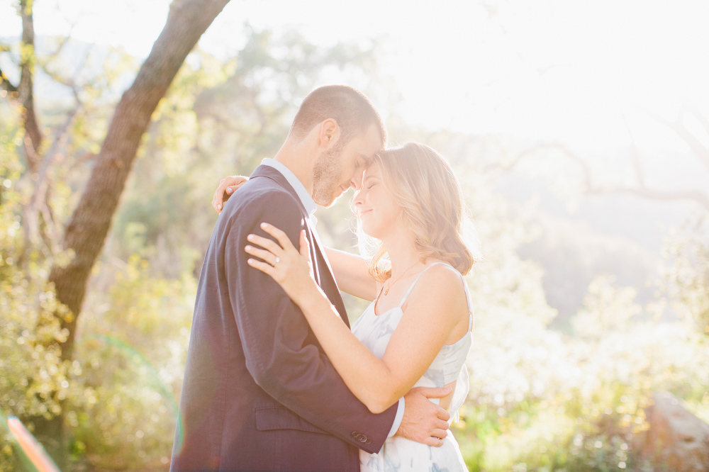 A golden photo of the couple. 