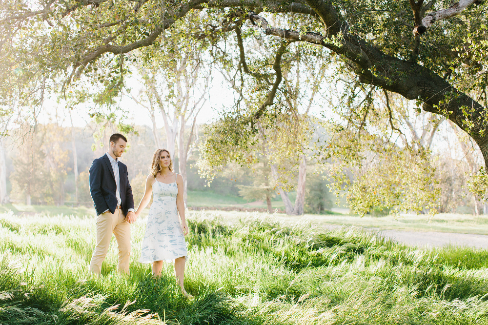 Kara and Sean walking. 