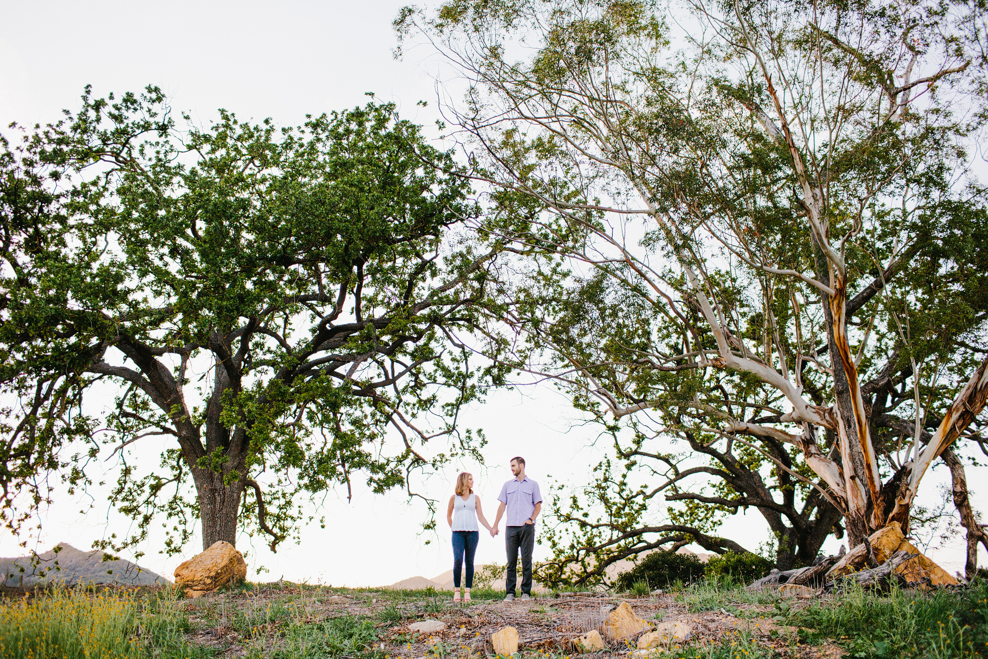 Kara and Sean in the Malibu Hills. 